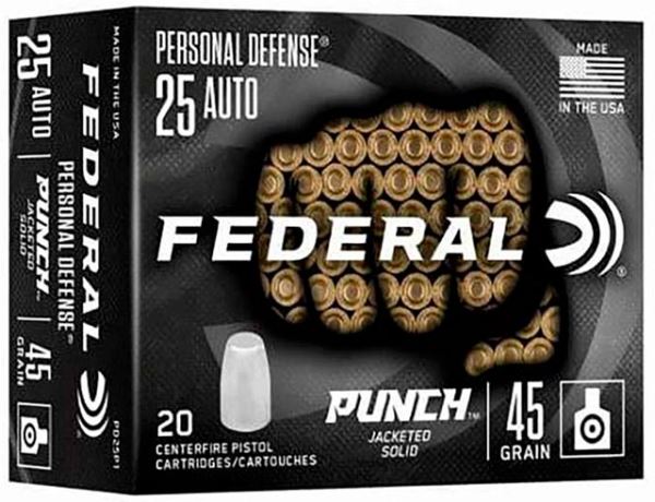 Новые патроны Federal Punch .25 ACP