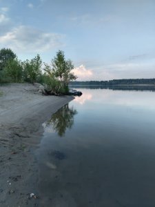 Обь. В ночь на перекаты о "Коровий".